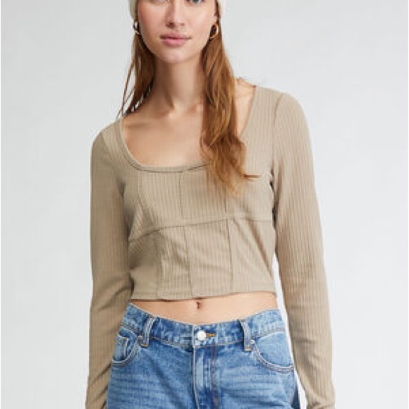 PacSun Tops - Pacsun Science Long Sleeve Bustier Top